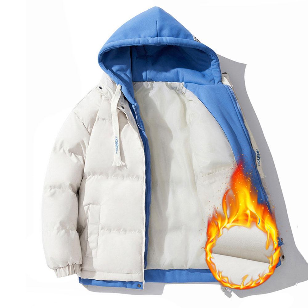 Мужская хлопковая одежда с капюшоном на осень и зиму больших размеров, утепленная теплая хлопковая одежда M-6XL