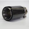 4 шт. Универсальные глянцевые черные 100% настоящие карбоновые насадки на выхлопную трубу для BMW 2,5 дюйма вход, 3,2 дюйма выход С логотипом