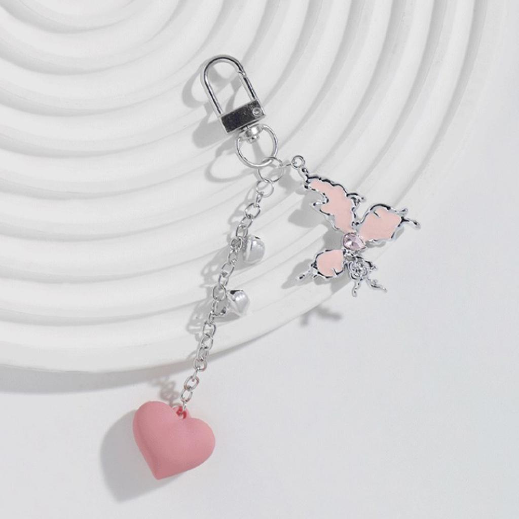 Bear Bowknot Star Charm Keychains Sweet Lovely Pendant Hangings Ornament Keyring Backpack Decoration for Women Girls