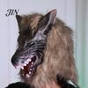 Durable Werewolf Gloves Realistic Claws Gloves, Furry Black Wolf Paw Costume Headgear, Halloween Cosplay Accessories Beast Animal Props for