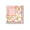 Daks Square Scarf Pink Chain Pattern Dcsc2f142