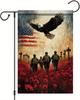 Starlit Patio Memorial Day Soldiers Heroes Veterans Day Garden Ags 12x18 Double Sided Patriotic 4th of July Independence D LLX