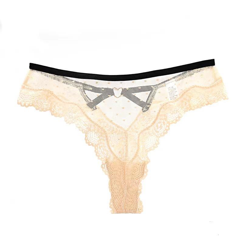 Women Sexy Hollow Panties Lace Low-Rise Temptation G-String Breathable Underwear Comfort Thong Embroidery Briefs Intimates