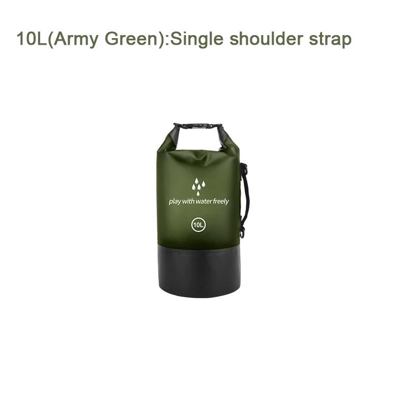 PVC Waterproof Dry Bag 2L/5L/10L/20L Outdoor Diving Foldable Man Women Beach Swimming Bag Rafting River Ocean Backpack