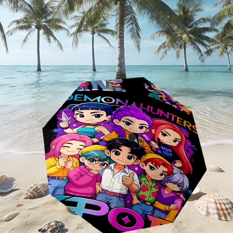 Girl group Print Umbrella Automatic Opening/ Closing - Portable Foldable Design - Daily use for Travel/Outdoor - Gift for Birthday