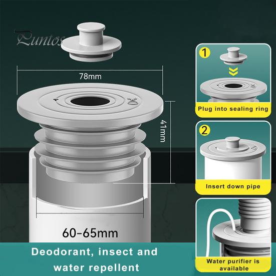 Универсальная сливная пробка для ванны, многофункциональная канализационная труба, дезодорант, уплотнительное кольцо, силиконовая заглушка для ванной, ванны, умывальника, кухни