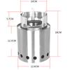 Outdoor Camping Woodstove Mini Model One-piece Stainless Steel Fire Pit Campfire Stove Patio Heating Stove