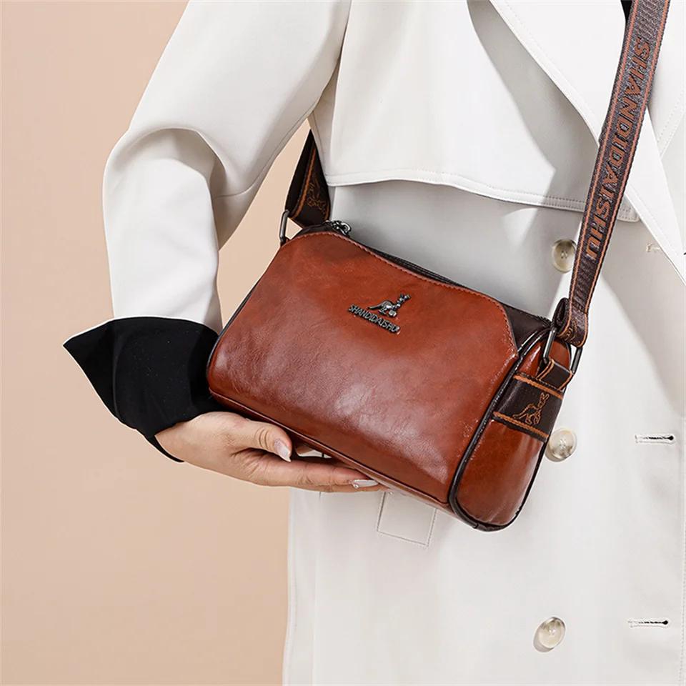 Новая высококачественная роскошная сумка через плечо для женщин, дизайнерские женские сумки, мягкая кожаная сумка-мессенджер