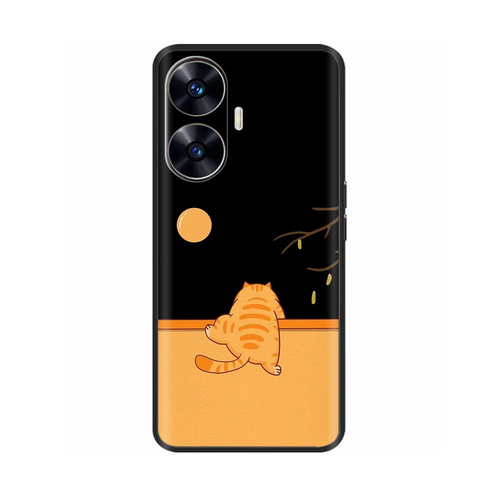 Чехол для телефона Realme C55 Модный Мягкий Жидкий Силикон Полная Защита Задняя Крышка для Realme Narzo N55 Чехол C 55 RMX3710 Fundas