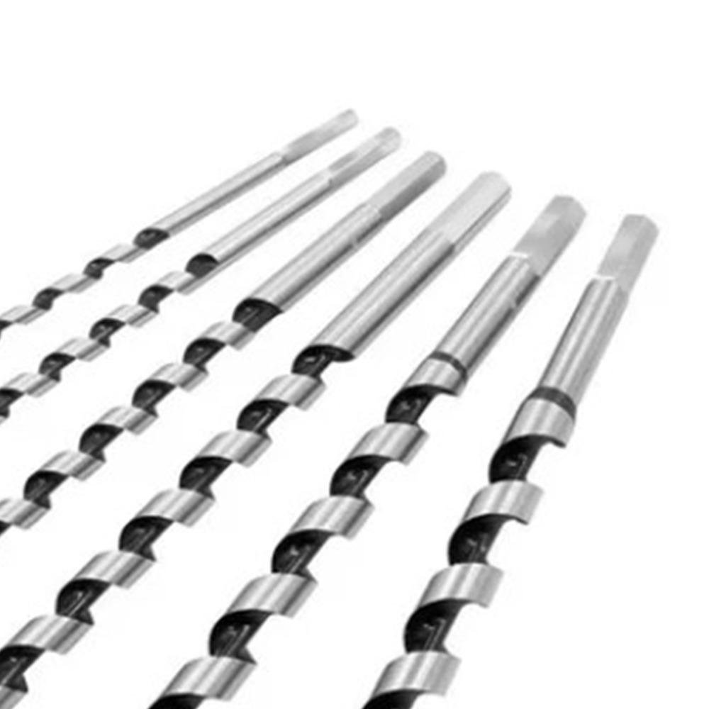 6pcs Hex Shank Ship Auger Bits 9 Inch Length Long Auger Bits Durable Auger Drill Bit Set  For Wood