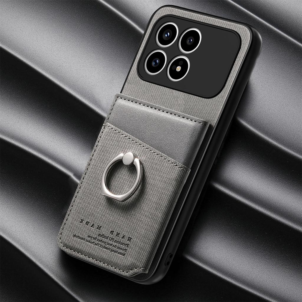 Для POCO F8 Ultra 5G Роскошный Чехол Кожаный Кошелек для Карт с RFID Задняя Панель Чехол для Xiaomi Poco F8 Pro Mi PocoF8 Ultra F 8 Pro Чехол с Кольцом