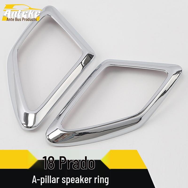 Prado 18 Декоративная рамка накладки динамика на передней стойке