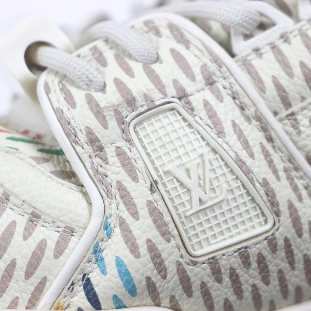Very Good LOUIS VUITTON sneakers LV Trainer Maxi Beige multi mens 9 1ACR19 Used
