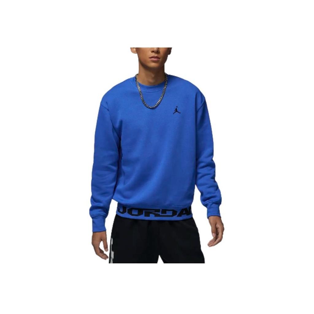 Jordan MVP Fleece Crewneck Fashion Pullover Sweatshirt Men Sweatshirt Blue FV7437-480