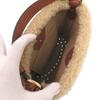 Used AUTHENTIC DELVAUX Pin Mini Bucket Teddy Shearing Brown Beige Leather Hand Bag