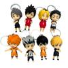 8 шт./комплект Аниме Haikyu!! Брелок-фигурка Кенма Козуме Шоё Хината Q-версия Подвеска для сумки Волейбол Младшая кукла Брелок Игрушки Подарок