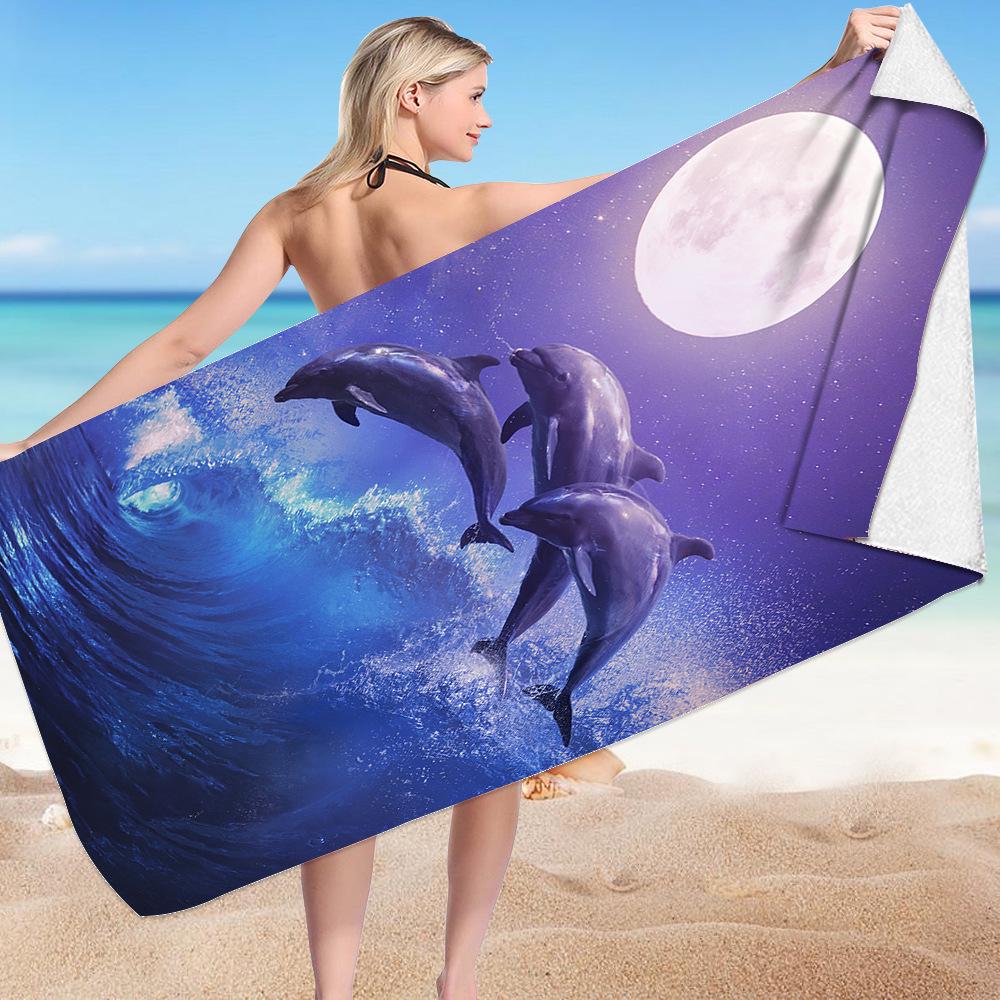 Customizable Quick-Dry Double-Sided Velvet Beach and Bath Towel