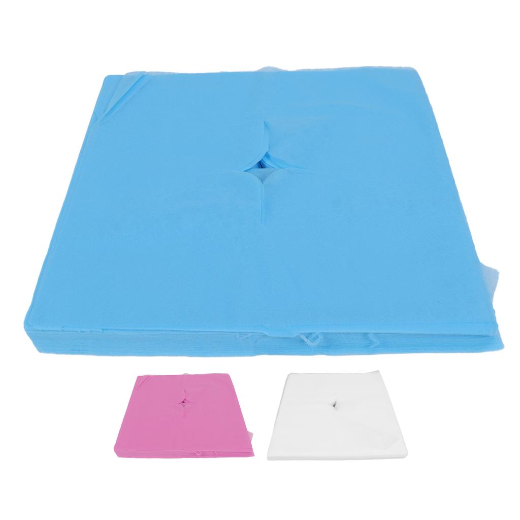 100 шт., чехол для подставки для лица, дизайн с отверстием, хорошее водопоглощение, дышащий одноразовый чехол на подголовник для Be