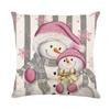 45cm Pink Christmas Cushion Cover Pillowcase 2025 Christmas Decorations for Home Xmas New Year Christmas Decor