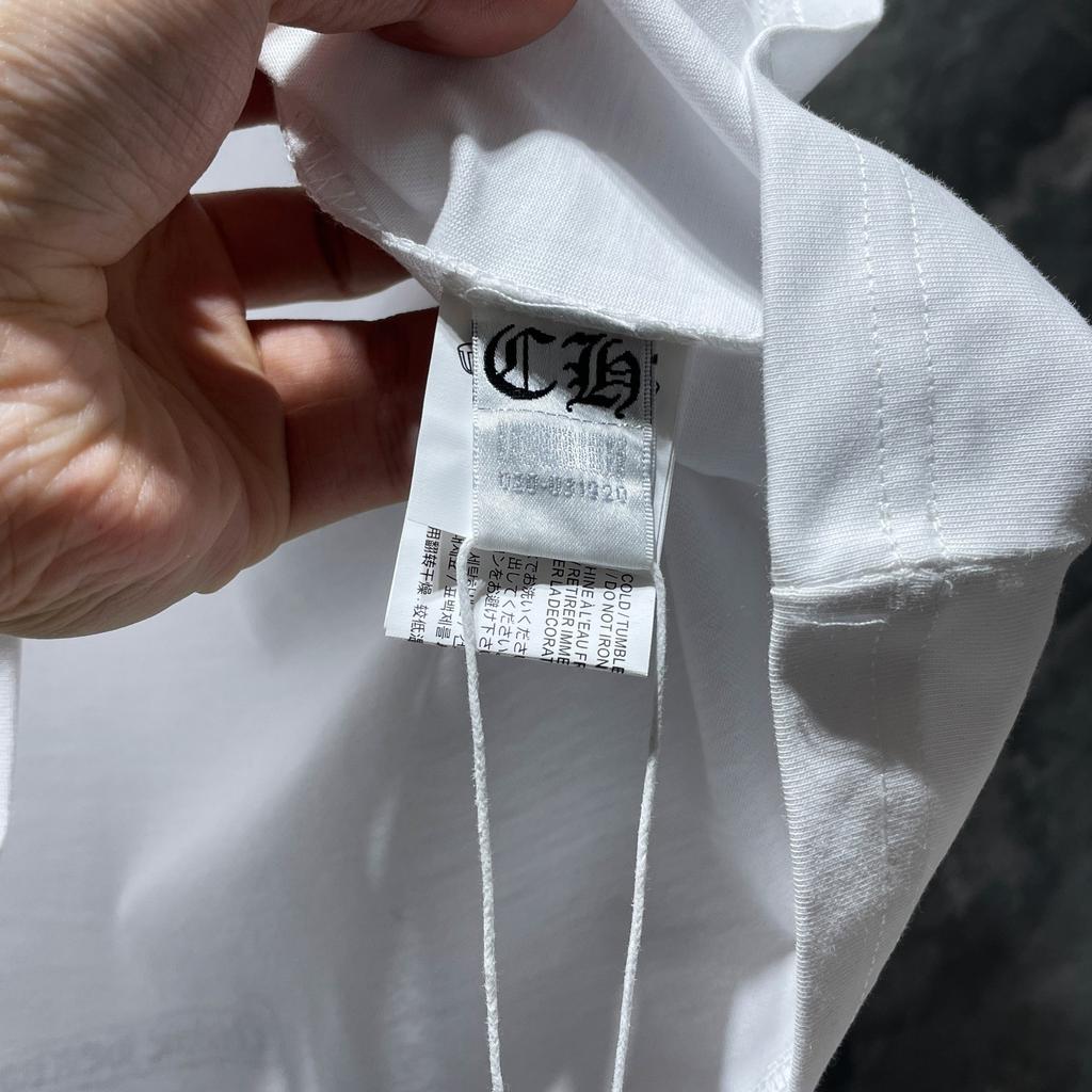 8555 CHROME HEARTS 2025 Лето Новая Высококачественный Хлопок Круглый Вырез Свободный Большой Размер Мужская и Женская Футболка Парная Футболка