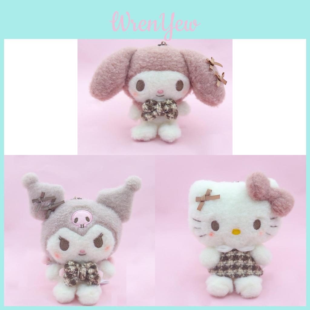 Плюшевая игрушка Sanrio Kuromi из мягкого коротковорсового материала для детей и коллекционеров