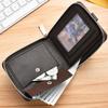 High Quality PU Leather Men's Short Wallets Trend Retro Portable 2 Fold Money Clips Business Classic Black Coffee Color Male Coin Purse Bank Card Case