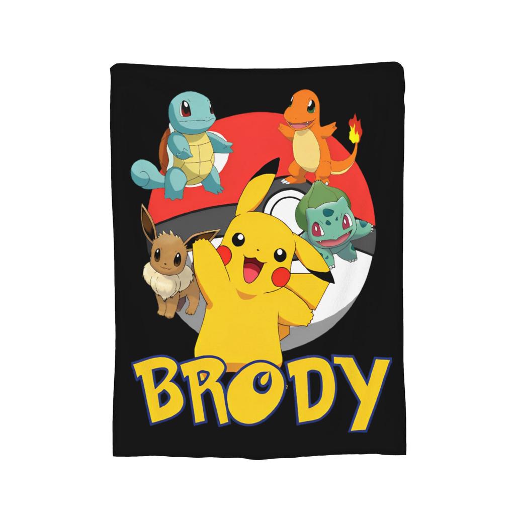 Pokemoned  Coral Fleece Plush Throw Blankets Charmander Charmeleon Charizard Blanket for Bedding Couch Warm Plush Thin Quilt,
