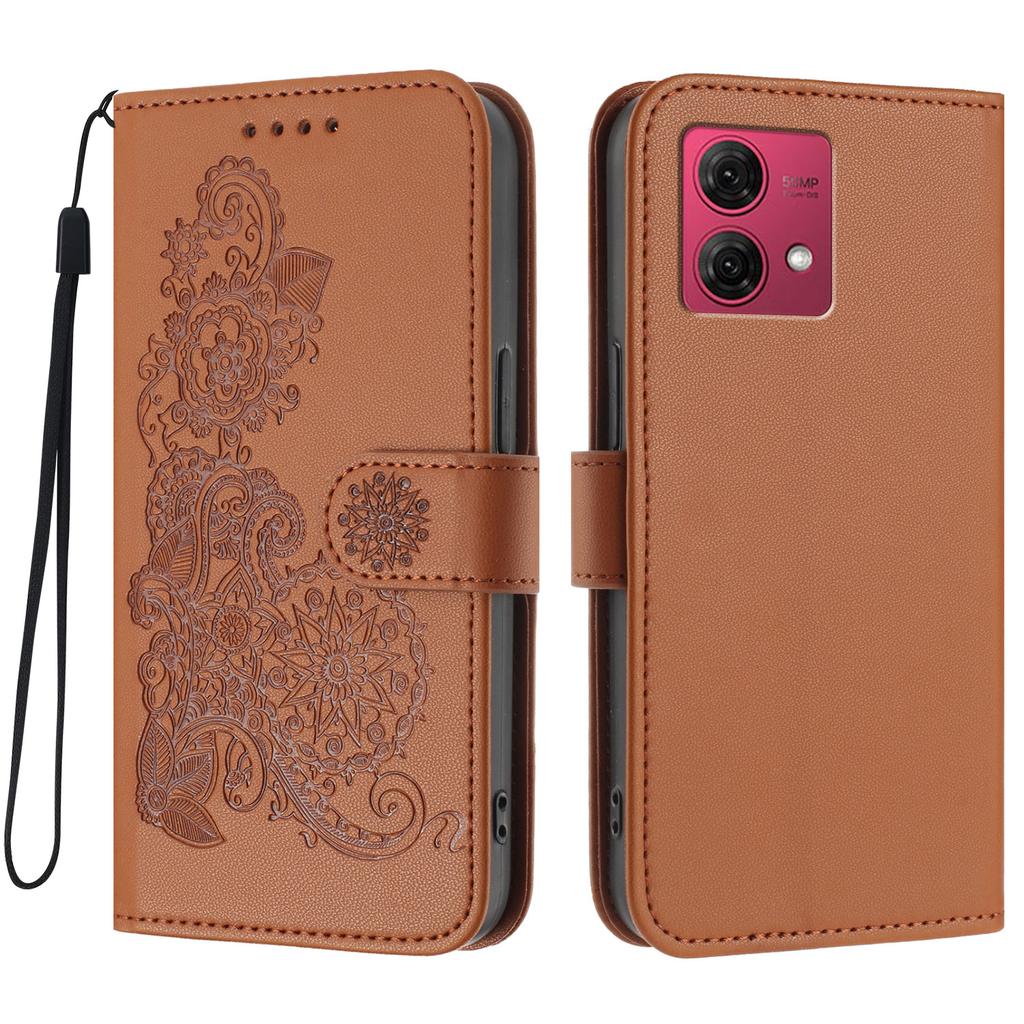 For Motorola Moto G84 5G Phone Cases Mandala Flower Leather Wallet Mobile Cover with Strap