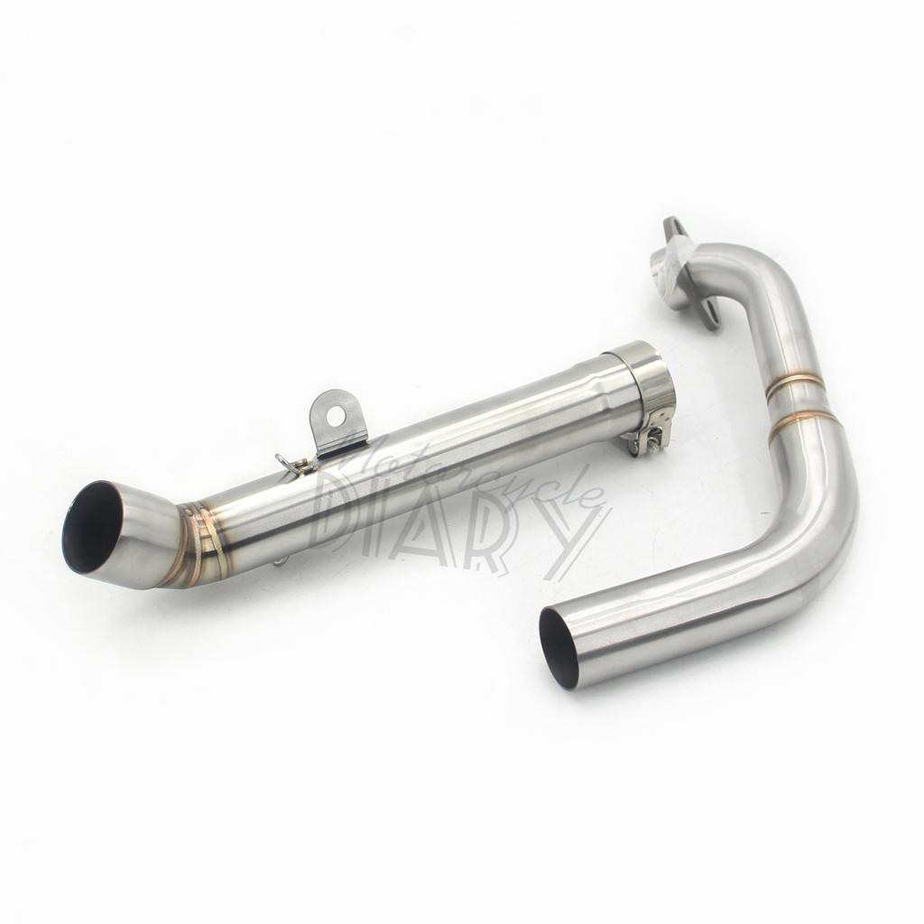 For Yamaha MT125 MT 125 2014-2019 YZF R125 2014-2018 V2 Motorcycle Exhaust Elbow System Front Head Link Pipe Escape Moto PitBike