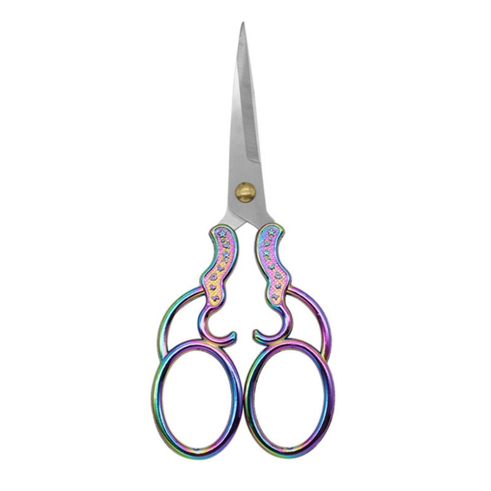 Floral Pattern Embroidery Scissors Zinc Zinc Zinc Alloy Craft Tailor Scissor Craft Tailor Threading