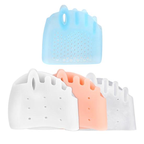 1 Pair Silicone Toe Separators for Women Supportive Toe Spacers for Overlapping Toes Foot Corrector Forefoot Pad for Plantar Pain Relief
