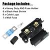 X AUTOHAUX 100A Fuse Kit Fuse Holder Fuse Box Fuse Cap ANS Holder 100