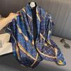 Elegant Silk Printed Shawl: Versatile Women's Fashion Scarf for Sun Protection