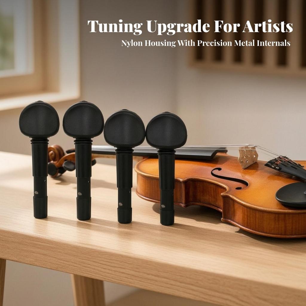 4 штуки зубчатых колков для скрипки Стабильная настройка Пошаговая для скрипачей