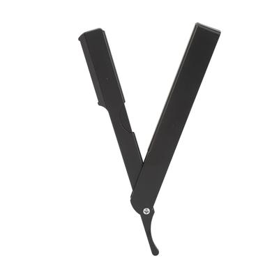 Складная машинка для стрижки бороды с вращением на 330 градусов, нержавеющая сталь, безопасная ручная прямая машинка для стрижки для мужчин