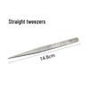 High-quality Thickened Stainless Steel Tweezers: Straight & Bent Tips, Sewing Clips, Needle & Thread Threading Tools