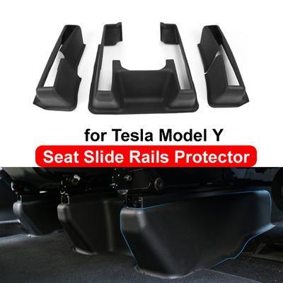 Для Tesla Model Y 2023 передняя направляющая сиденья защитная крышка TPE противоударная полная защитная накладка аксессуары для интерьера