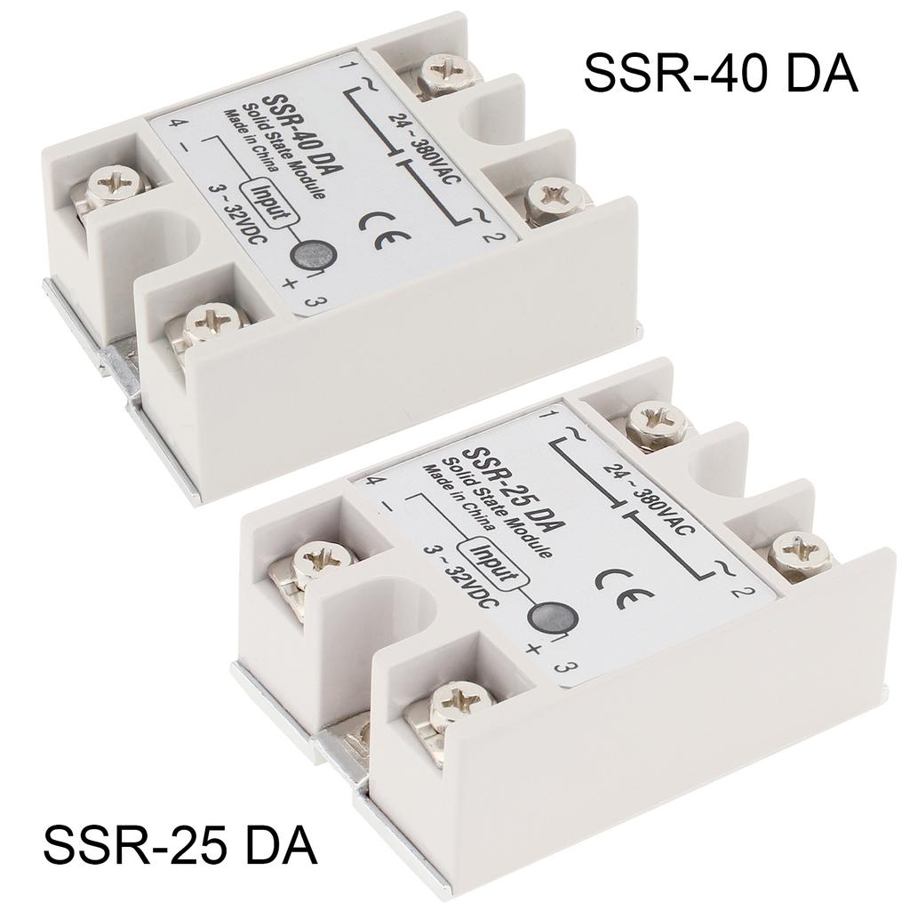 1 шт. SSR-25 DA/SSR-40 DA DC 3-32 В переменного тока 24-380 В твердотельное реле