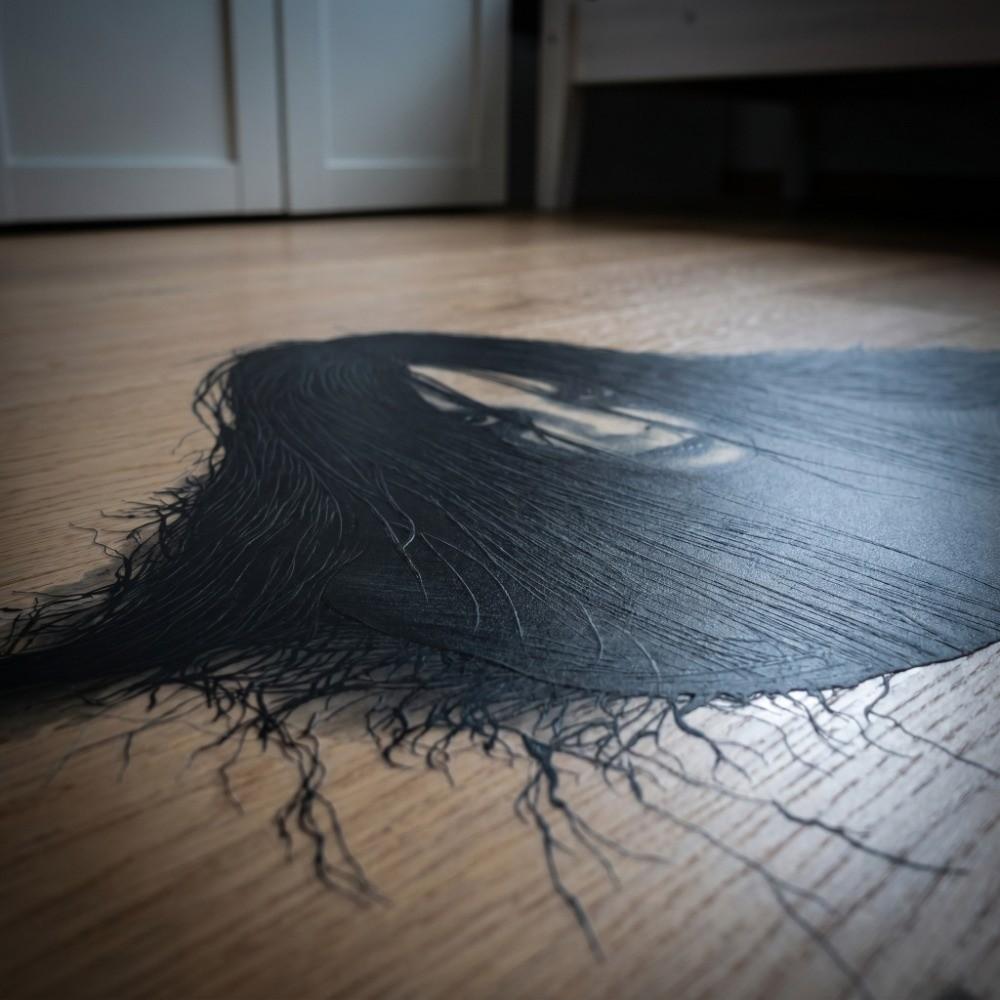Ghost Pattern Wall Stickers PVC Material Removable Stickers Scary 2D Flat Floor Decals Party Decor