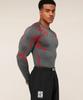 Мужская бесшовная компрессионная футболка с длинным рукавом GYMSHARK Storm, быстросохнущая, для спорта и фитнеса