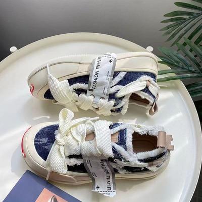 Парусиновые туфли женские на платформе нишевый дизайн повседневная обувь новая весна и лето универсальная обувь для сноуборда