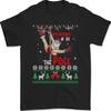 Ugly Xmas Sweater Working It At The Pole Funny Santa Xmas Unisex T-Shirt