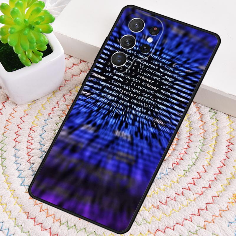 Чехол из ТПУ с изображением языков программирования для Samsung Galaxy note 10 pro S26 S25 S24 S23 S22 Ultra Plus S21 FE S20, противоударный чехол