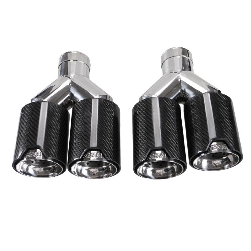 BMW Двойной карбоновый глушитель выхлопной трубы 63 мм