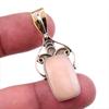 Натуральный розовый опал, двухцветный кулон из стерлингового серебра 925 пробы, размер 1,75 дюйма, M6g77
