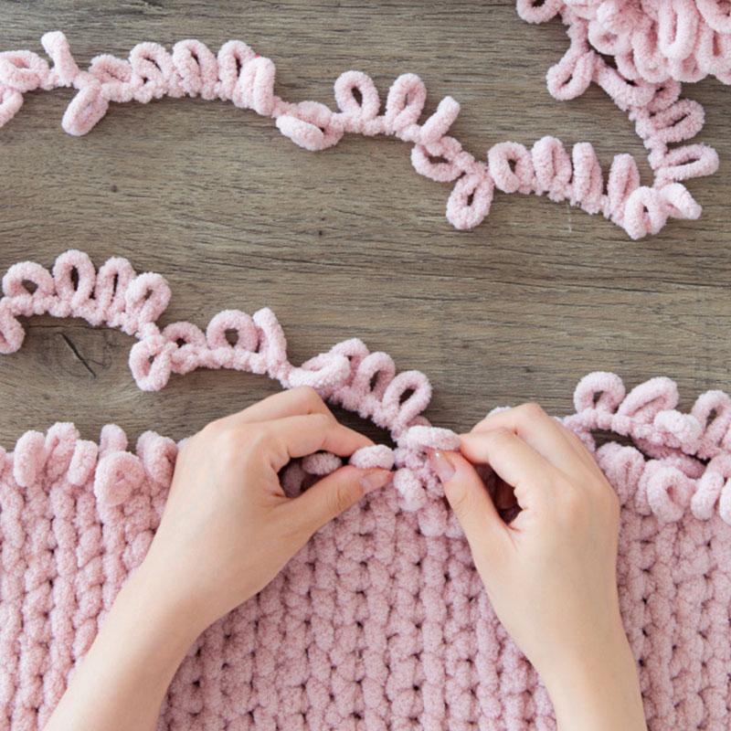 100 г вязаный крючком шарф бархатный пальчиковый вязание объемная пряжа толстая пряжа с петлями одеяло своими руками ручная работа