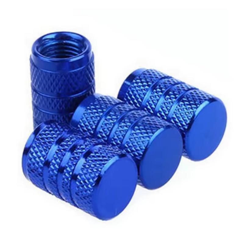 Aluminum Valve Stem Caps 4Pcs Universal Dustproof Protective Covers for Car Motorcycle Bicycle Tire Accessories Valve Stems 1