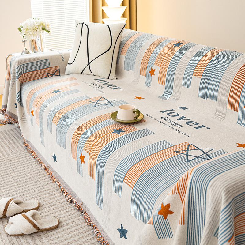 Chenille All-inclusive Set of Dust-proof and Anti-slip Sofa Towel, Sofa Cushion, Sofa Blanket, Four-season Universal Sofa Cover, Full Cover Cloth