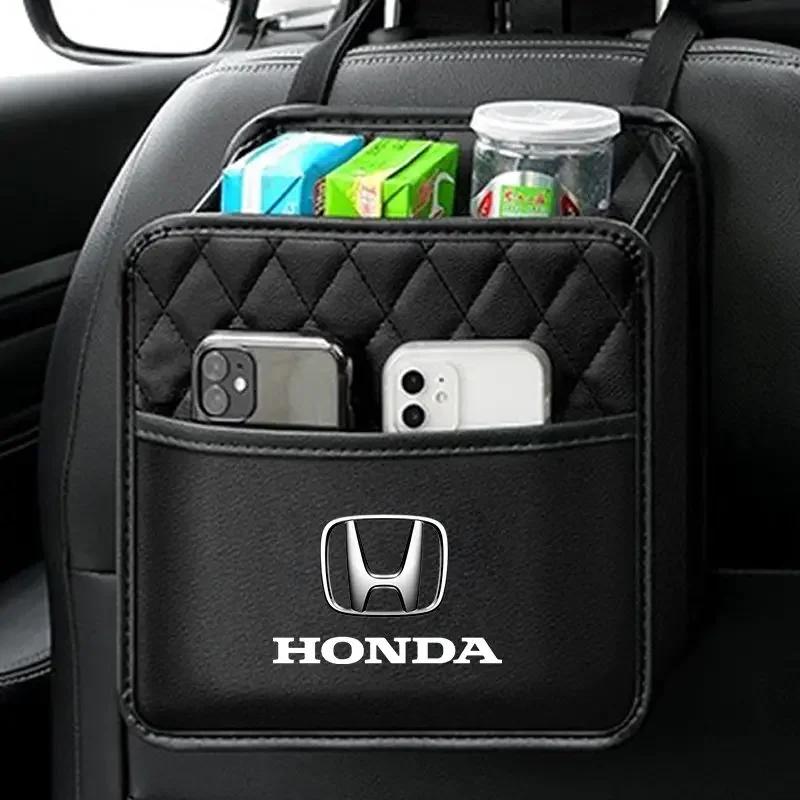 For Honda Car Backseat Storage Box Phone Pocket Pouch Car Back Seat Protector Hanging Storage Bag For Honda Civci CRV Accord FIT