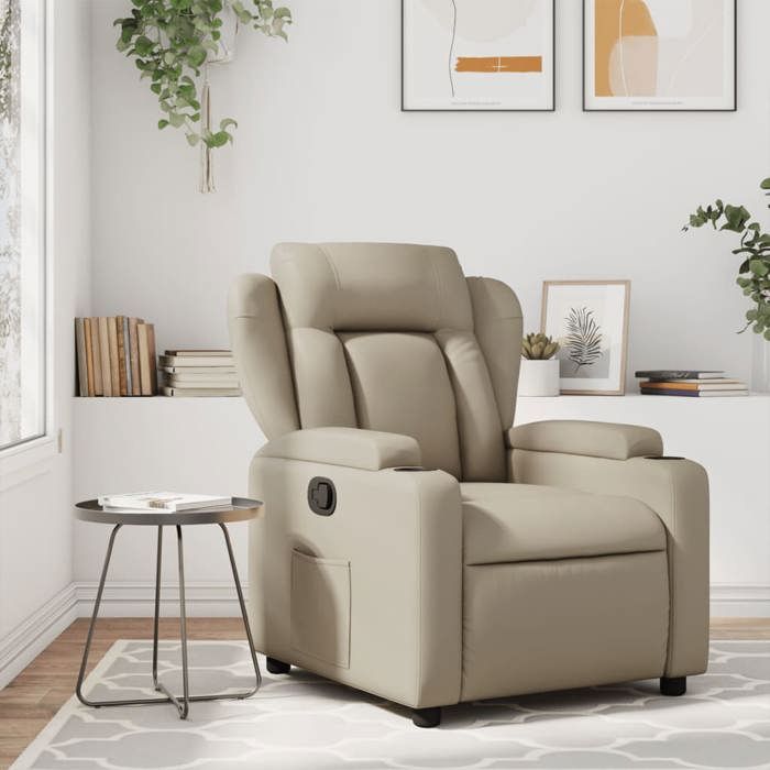 VidaXL Recliner, Relaxation Chair with Cup Holders, Seat with Backrest and Armrests Living Room, 372433